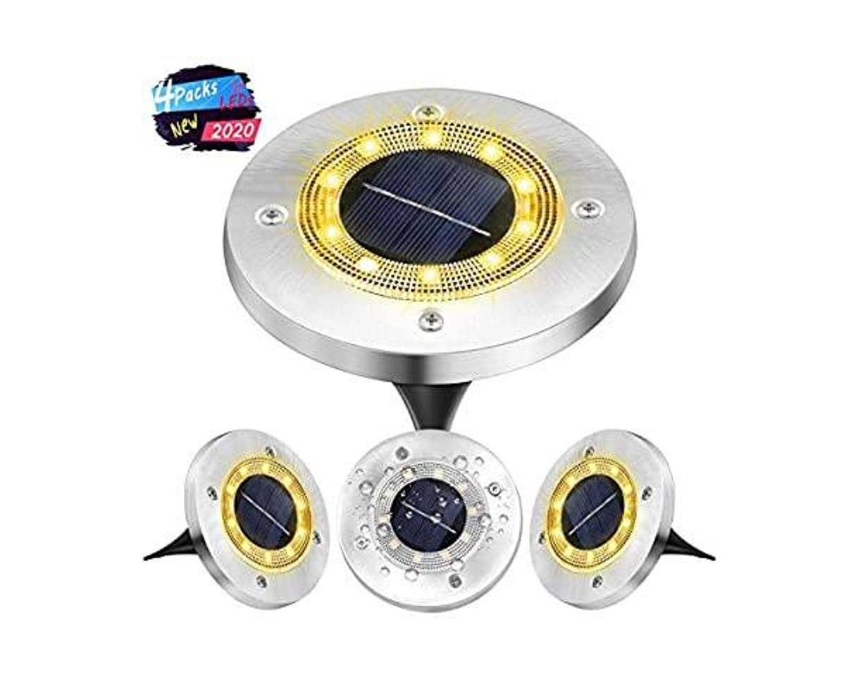 Social Luces Solares Exterior 4Pcs De 10 LED Cada Una