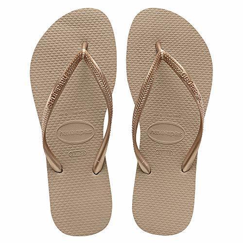 Fashion Havaianas Slim Chanclas Mujer, Marrón