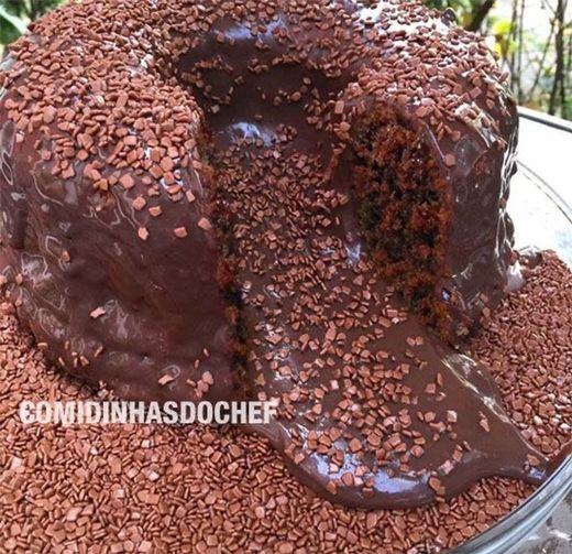 Bolo Vulcão de Chocolate 