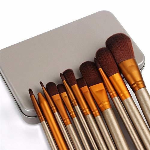 Nuevo Pro 12pcs Pinceles de maquillaje Eye Shadow Foundation Eyebrow Lip Eyeliner