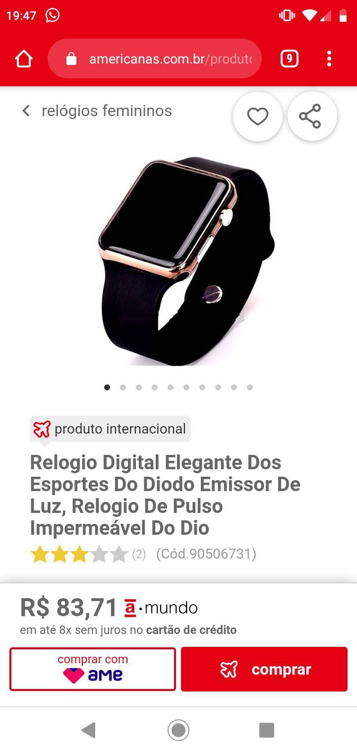 Productos Relógio digital feminino bafoo e super barato!!