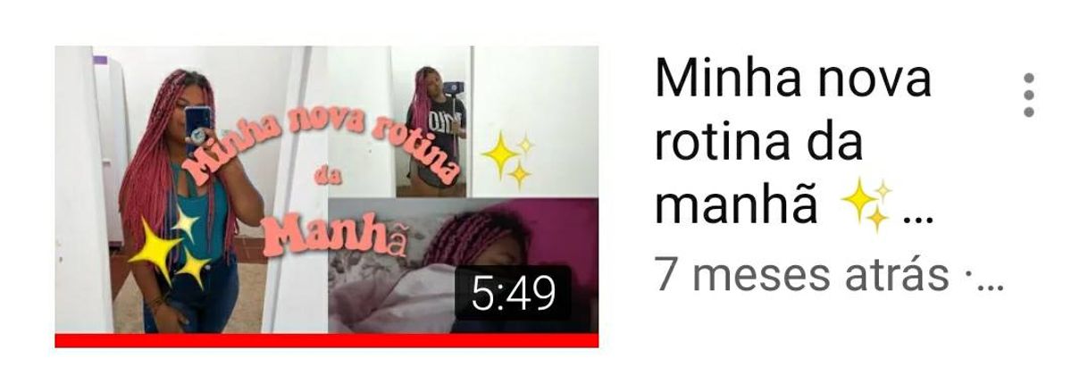 Moda Rotina da manhã 😊