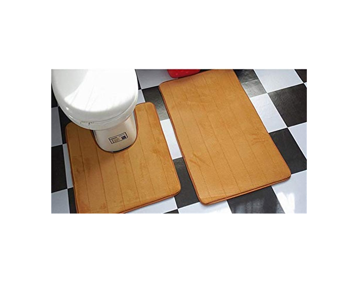 Social WEATLY 2 Piezas de baño Mat Conjunto en Forma de U de