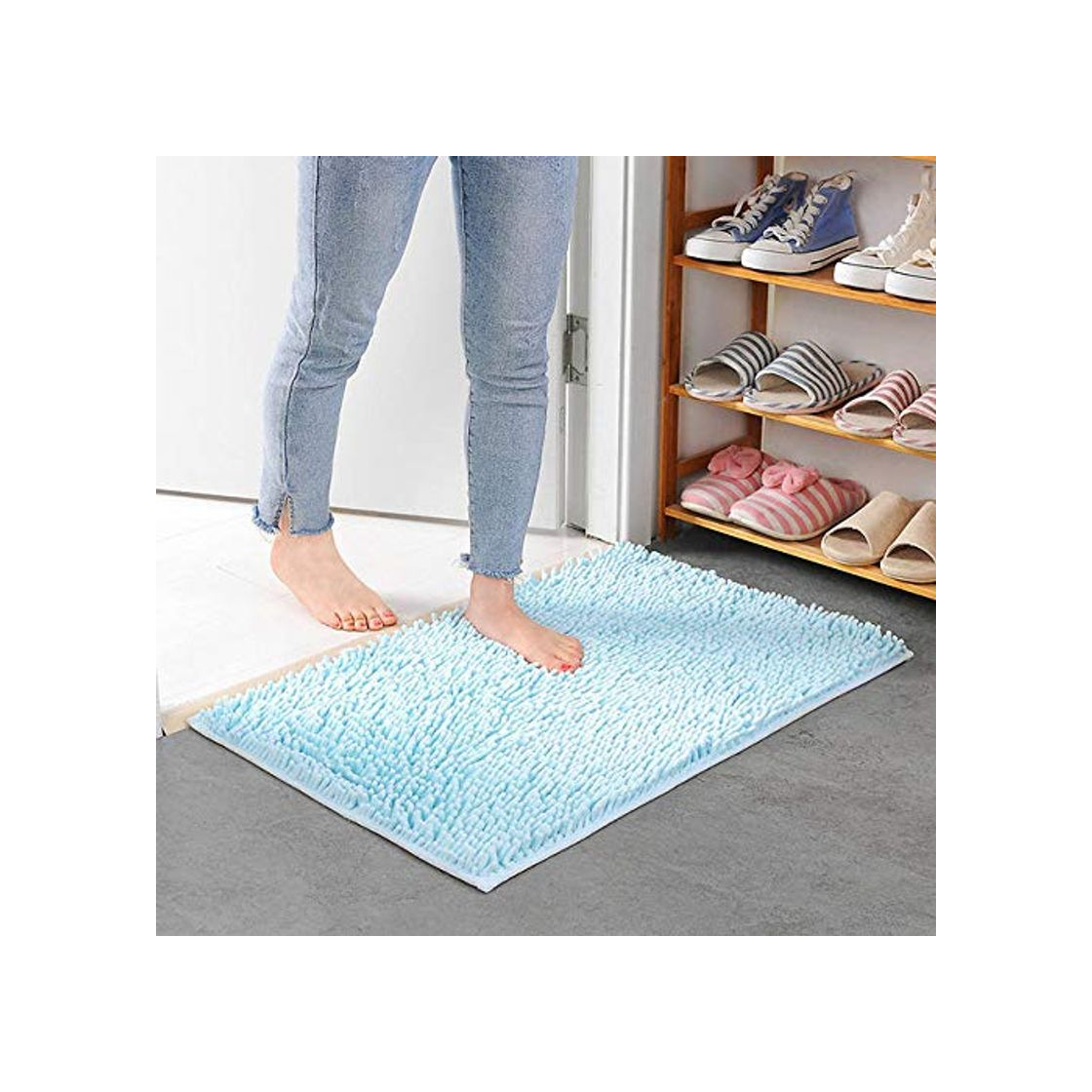 Social KEAINIDENI Alfombrilla de baño Tamaño grande 60 * 90 cm