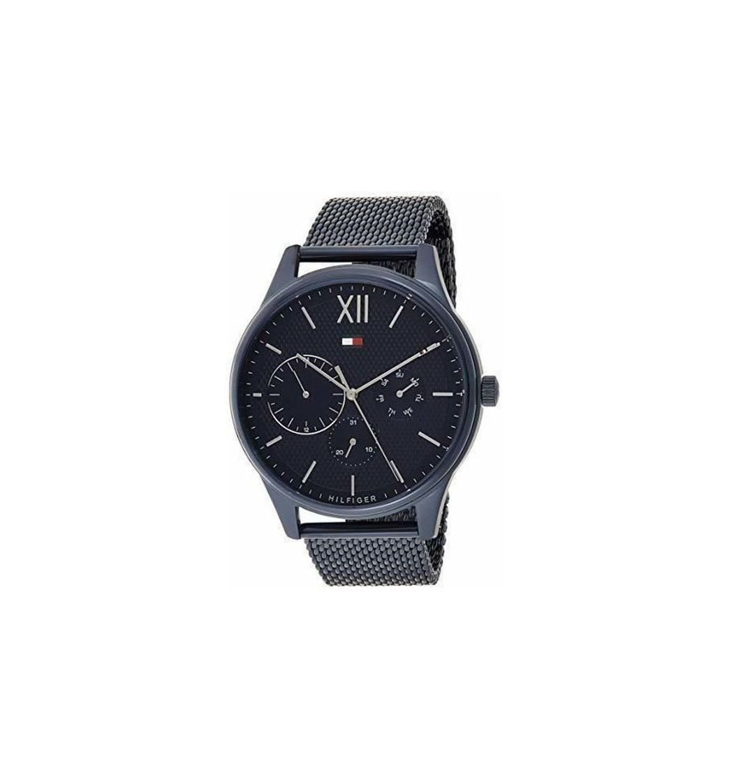 Social Tommy Hilfiger Reloj Multiesfera para Hombre de Cuarzo con Correa en Acero