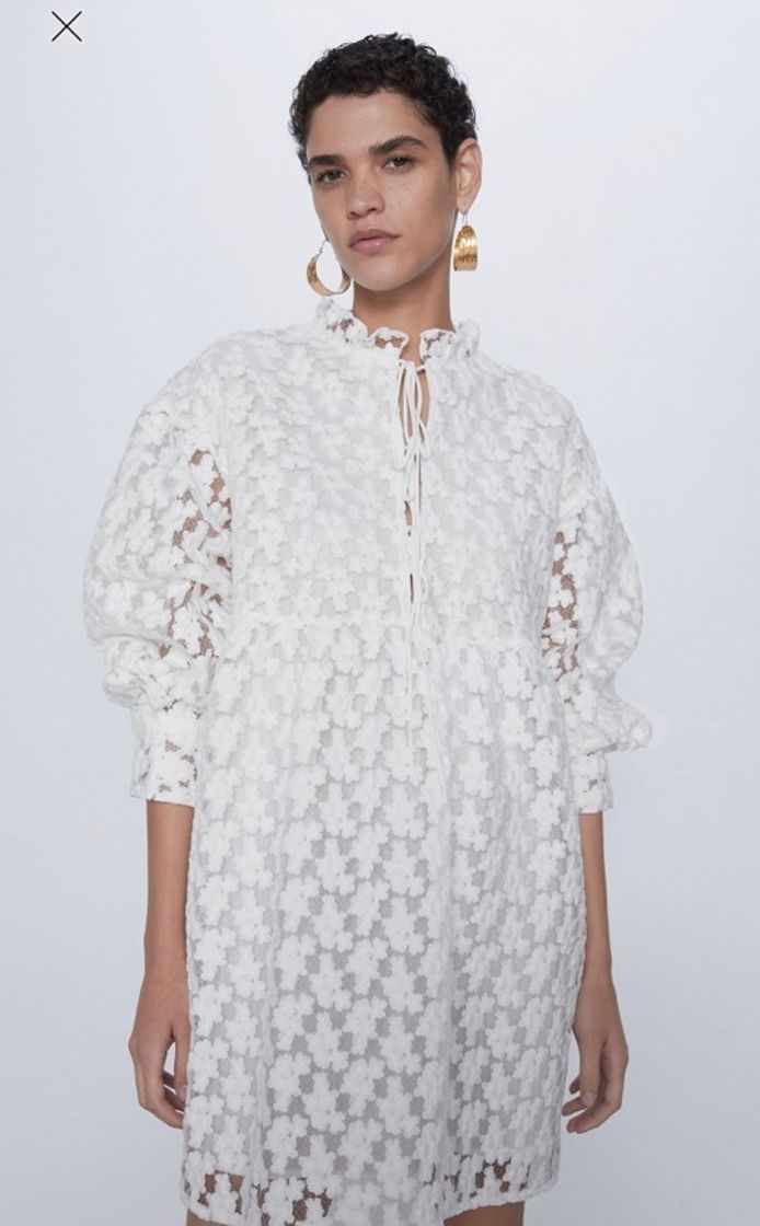 Vestido de flores abullonado