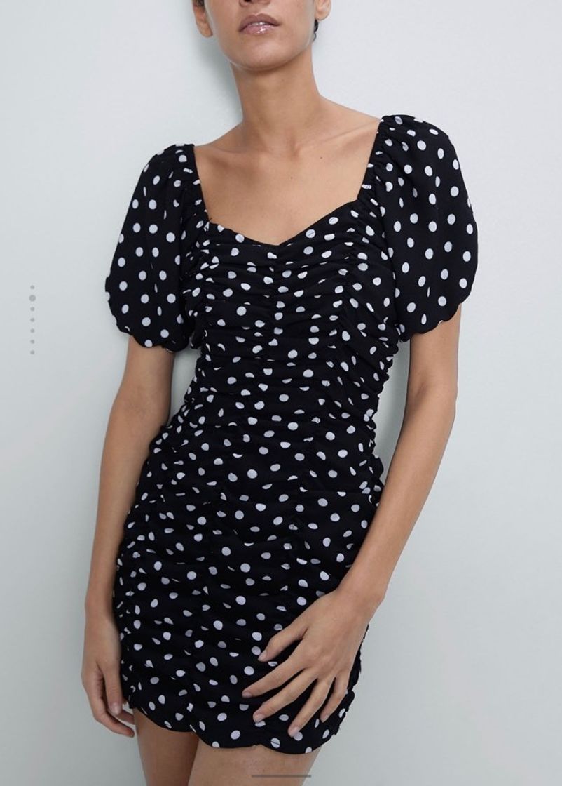 Social Vestido lunares B&N