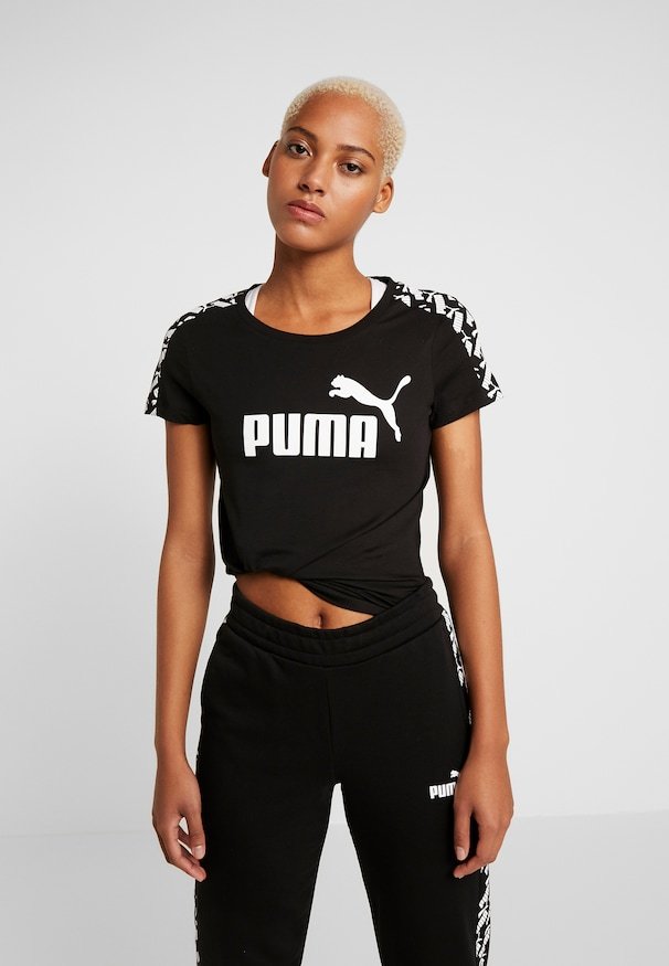 Products PUMA Amplified Cropped tee Camiseta, Mujer, Negro