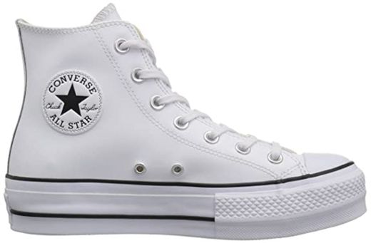 Converse Chuck Taylor CTAS Lift Hi, Zapatillas para Mujer, Negro