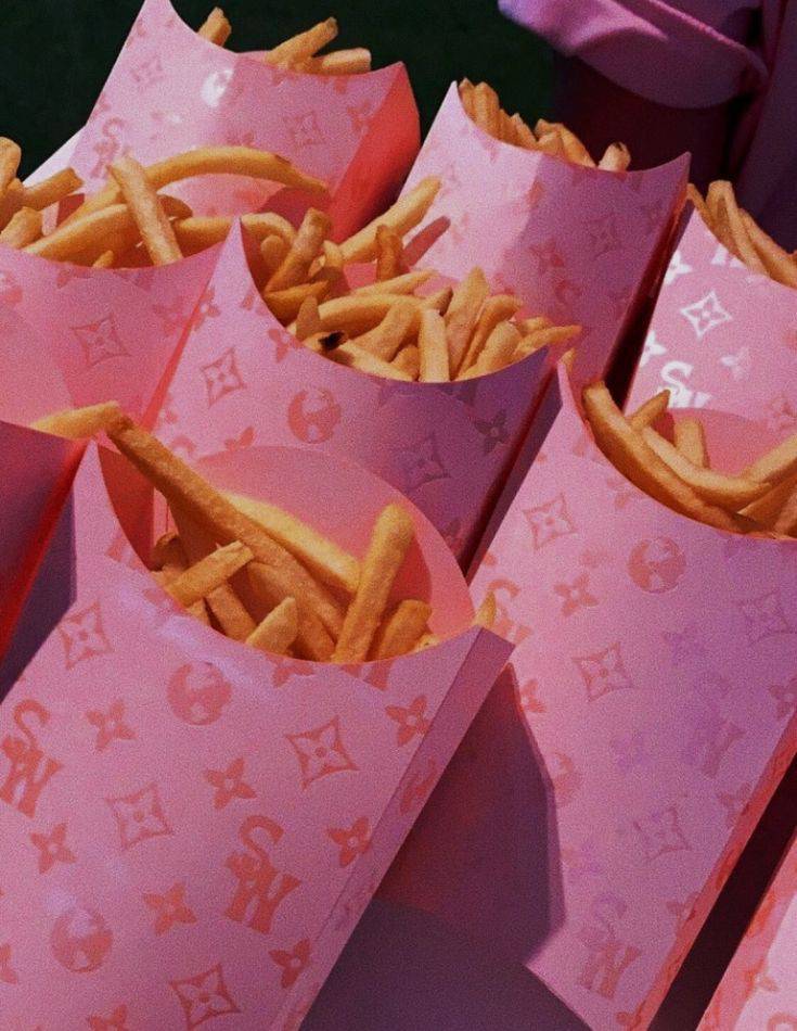 Fashion Pink french fries💖