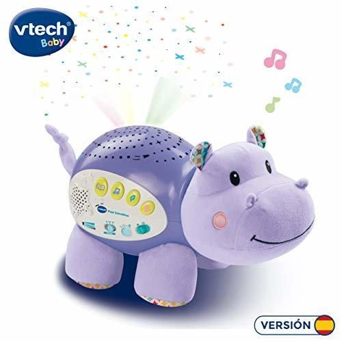 VTech Baby - Proyector Musical POPI estrellitas, Color púrpura, versión española