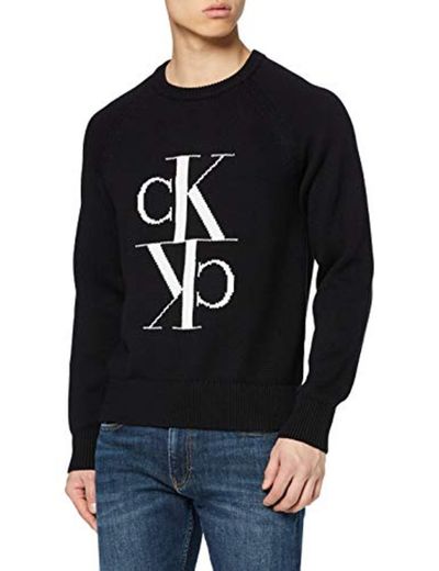 Calvin Klein Mirrored Monogram Cn Sweater Sudadera