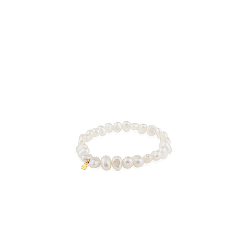 Fashion Pulsera TOUS Sweet Dolls en oro amarillo de 18kt y perlas barrocas