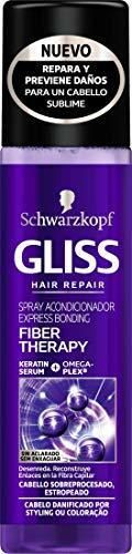 Gliss - Acondicionador Express Fiber Therapy - Sin Aclarado Para cabello Sobreprocesado