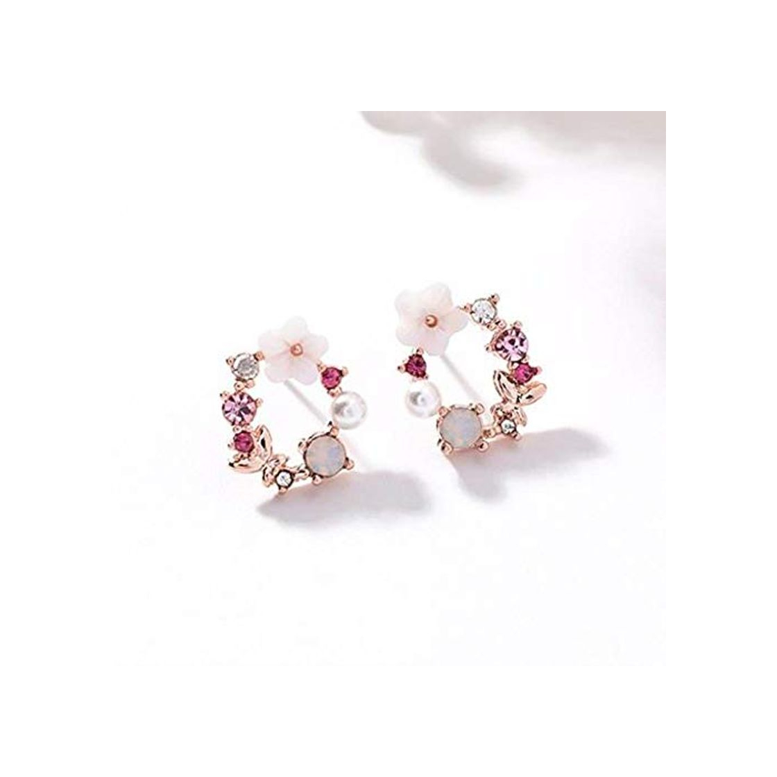 Social AAAQUALITY Nuevos Pendientes Coreanos Coloridos de la Guirnalda del Diamante Artificial para