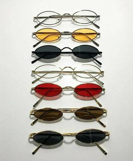 Óculos De Sol Retro Pequeno Hype Techno Moda Anos 90