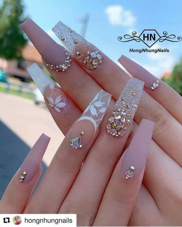 Fashion 40+Trendy coffin Nails Design Ideas