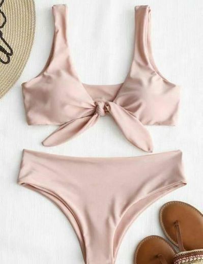 Pink Knot Bikini Bathing Suit