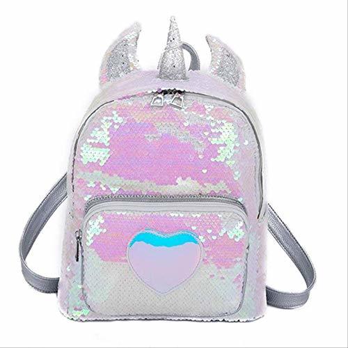 Places LOUYT 2019 Mochila De Lentejuelas para Mujer Mochila De Unicornio Lindo para