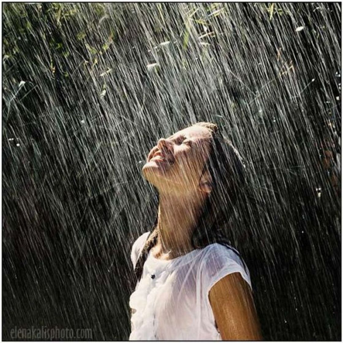 Moda Banho de chuva no verão 