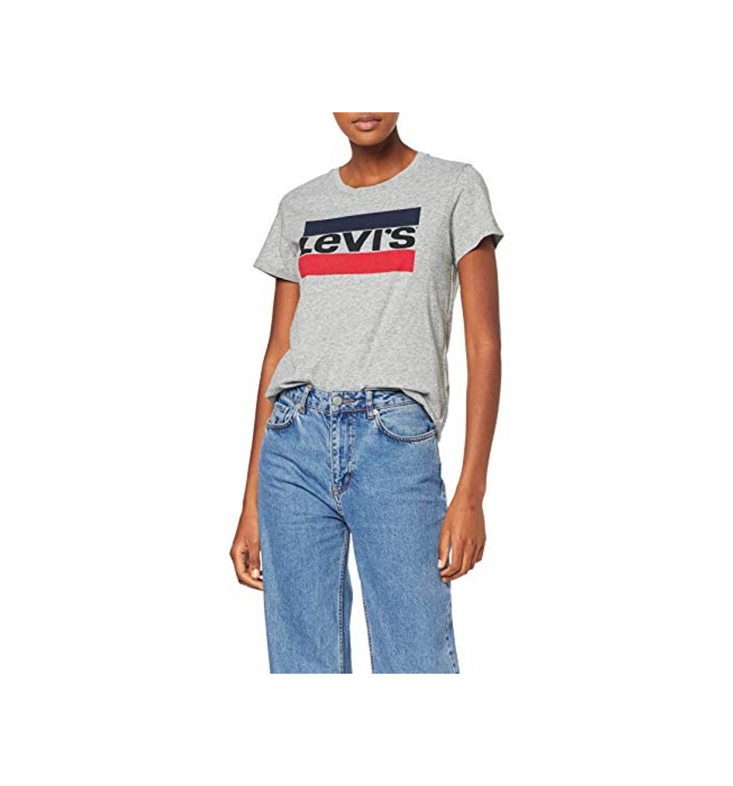 Social Levi's The Perfect Tee, Camiseta para Mujer, Gris