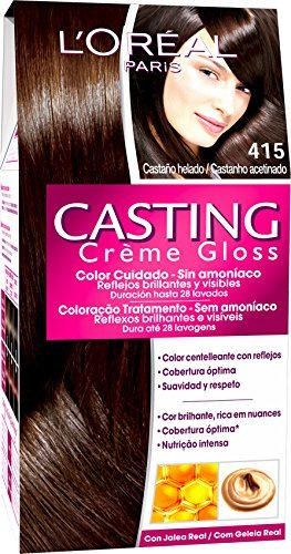 L'Oreal Paris Casting Crème Gloss Coloración sin Amoniaco 415 Castaño Helado