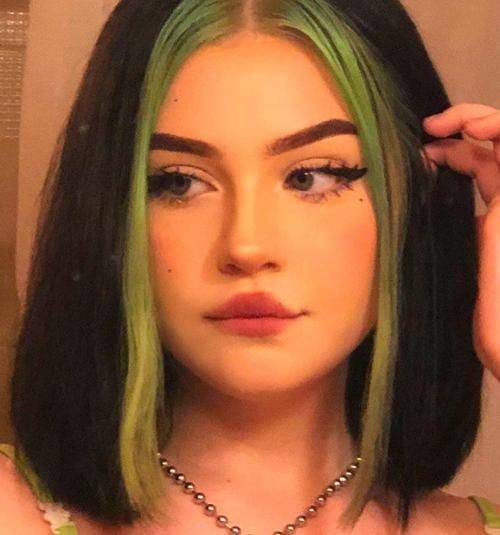 Moda Cabelo Egirl típico💚