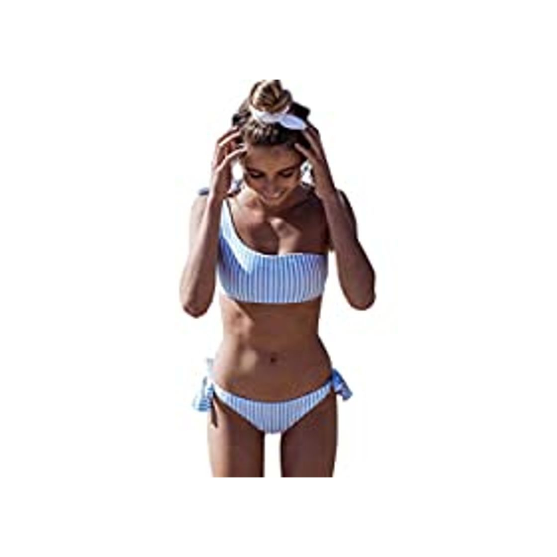 Social Meizas Conjuntos de Bikinis para Mujer, Gris