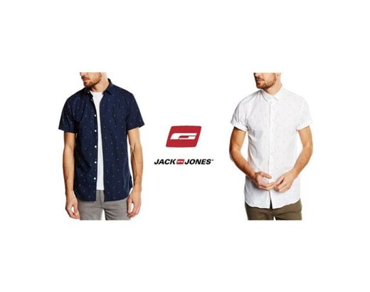 JACK & JONES Jjegingham Shirt L/s Camisa, Multicolor