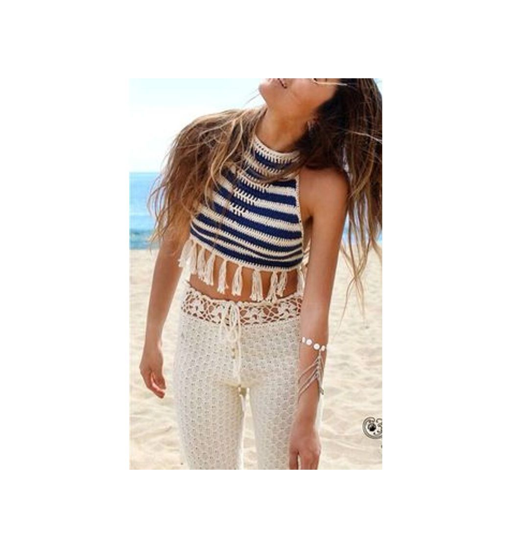 Social Urban Classics Ladies Pads Bandeau, Top para Mujer, Blanco