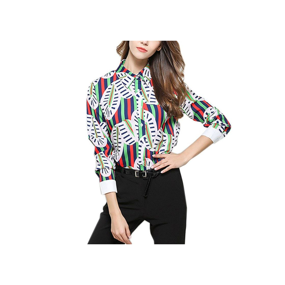 Social VEMOW Camisas de Mujer Tops Verano Hombro frío Camisa de Manga Corta