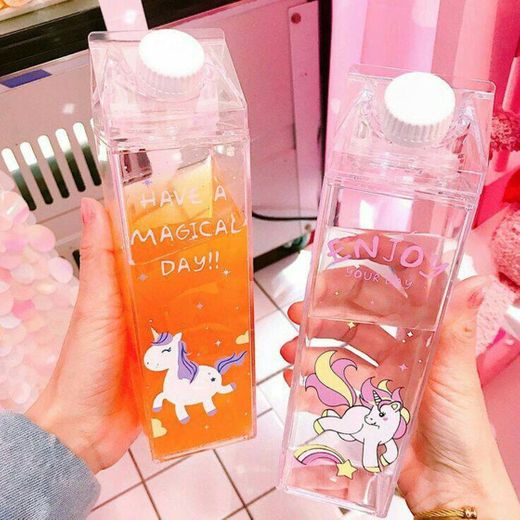 500ml Kids Cute Rainbow Unicorn Water Bottle 