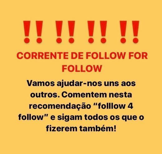 Social Corrente FOLLOW 4 FOLLOW