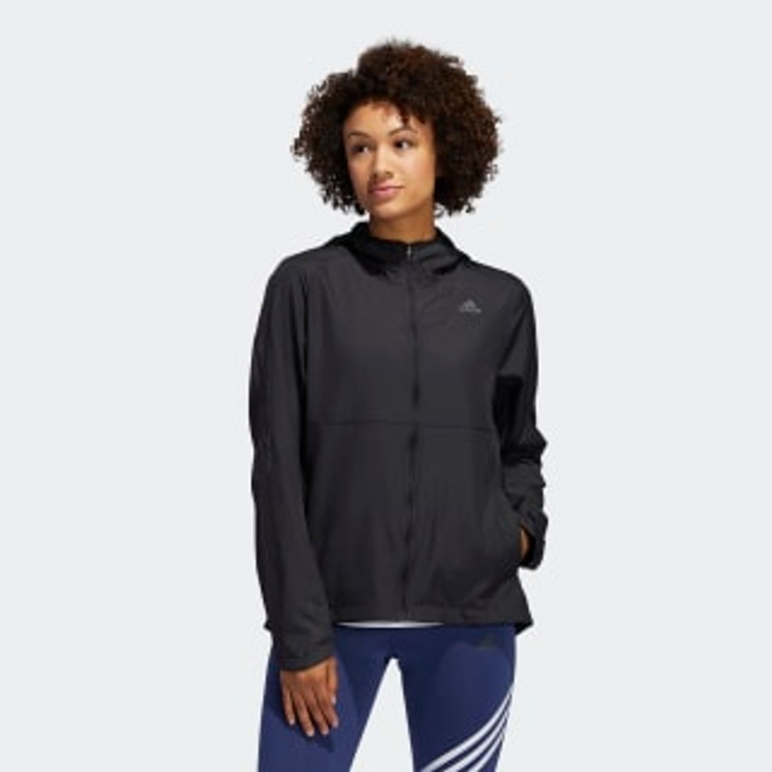 Fashion Jaqueta Corta-Vento Own the Run Hooded - Preto adidas | adidas ...