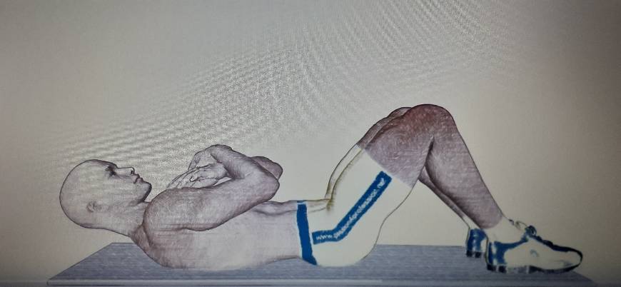 Ejercicios abdominales: Crunch con los brazos cruzados - YouTube