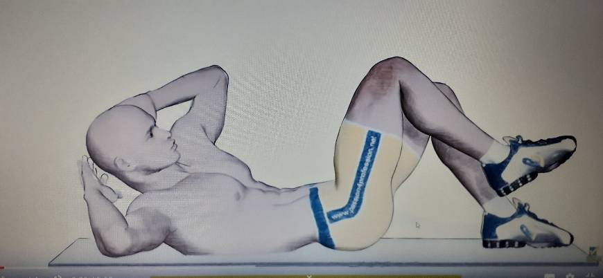 Ejercicios de abdominales: Abdominales con elevaciones alternas ...