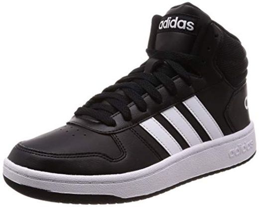 adidas Hoops 2.0 Mid, Zapatos de Baloncesto para Hombre, Negro