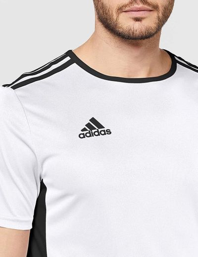 adidas Entrada 18 JSY Jersey de Fútbol de Manga Corta, Hombre, Marrón