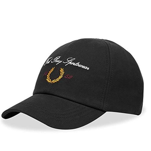 Fred Perry Authentic Archive Logo Baseball Cap Black