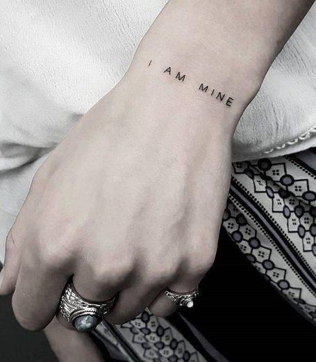 I am mine... tattoo