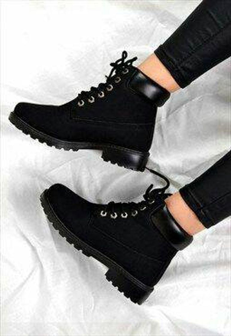 Moda Bota cano curto black