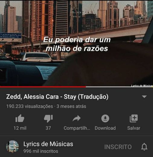 Zedd, Alessia Cara - Stay (Tradução) - YouTube