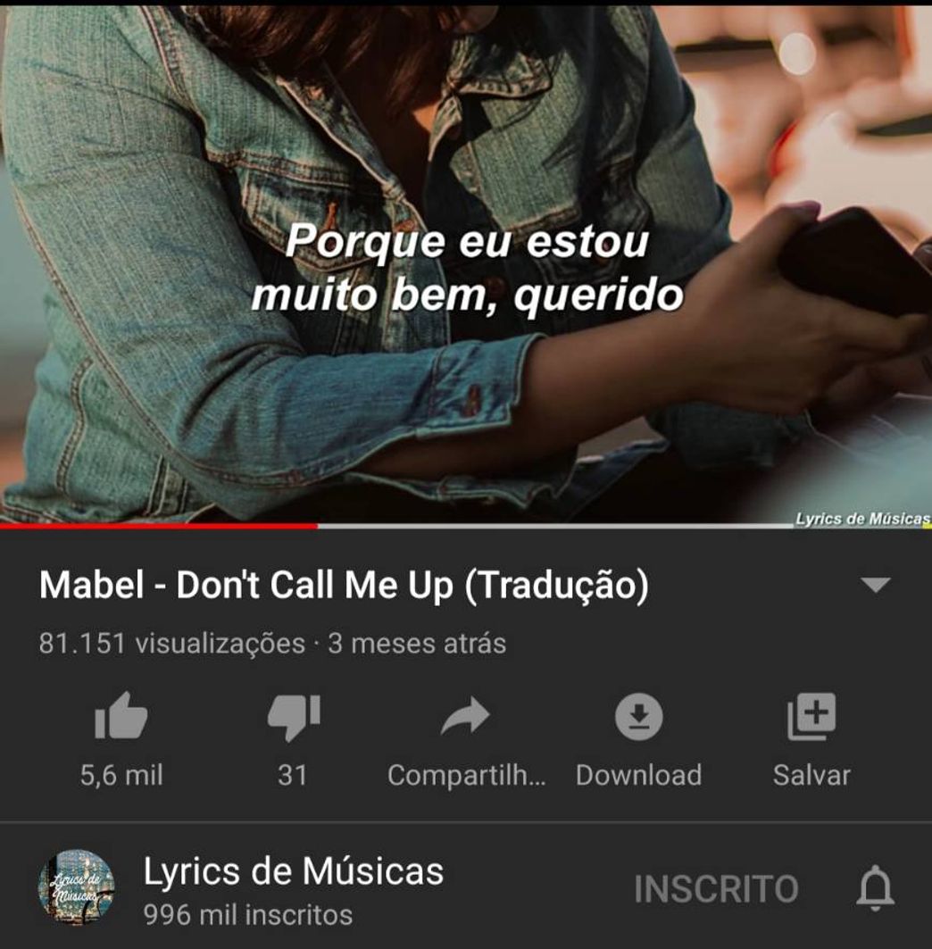 Social Mabel - Don't Call Me Up (Tradução) - YouTube