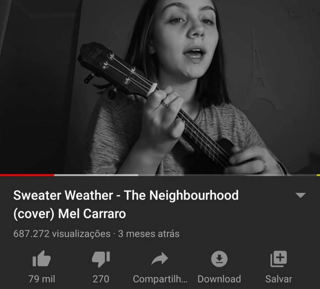 Moda Sweater Weather - The Neighbourhood (cover) Mel Carraro - YouTube