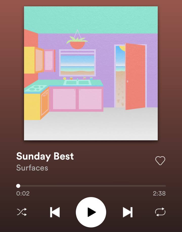 Canción Surfaces - Sunday Best