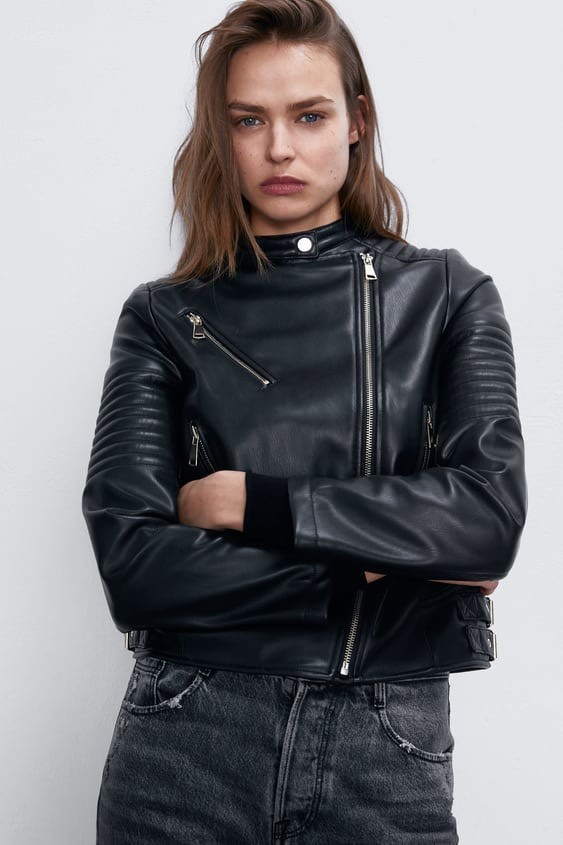 Moda Blusão biker Zara