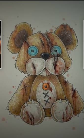 Fashion Sally's Teddy Bear (story + drawing) 