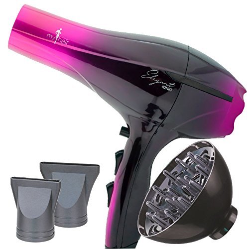Secador de Pelo Profesional Ligero Potente Elegant Iónico 2000W Rosa