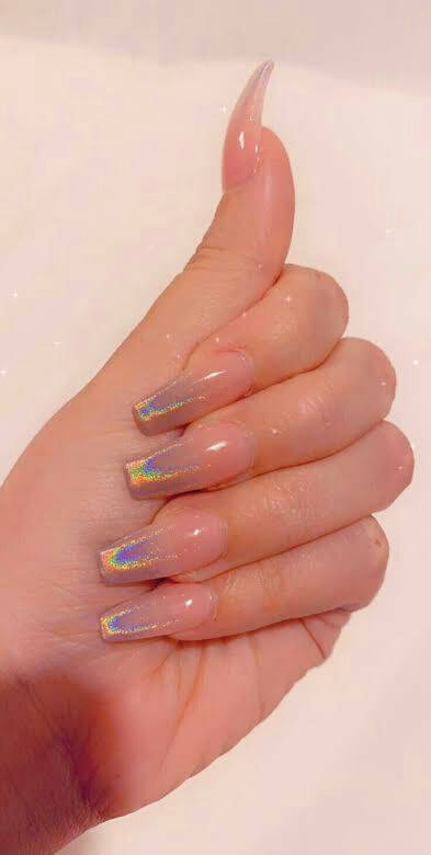 Moda Unhas holográfica 💖