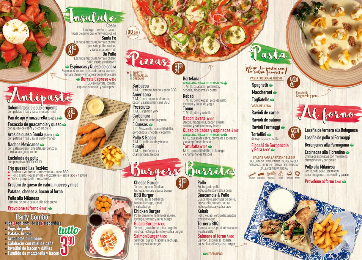 Restaurants POMODORO Pizza Pasta Burritos